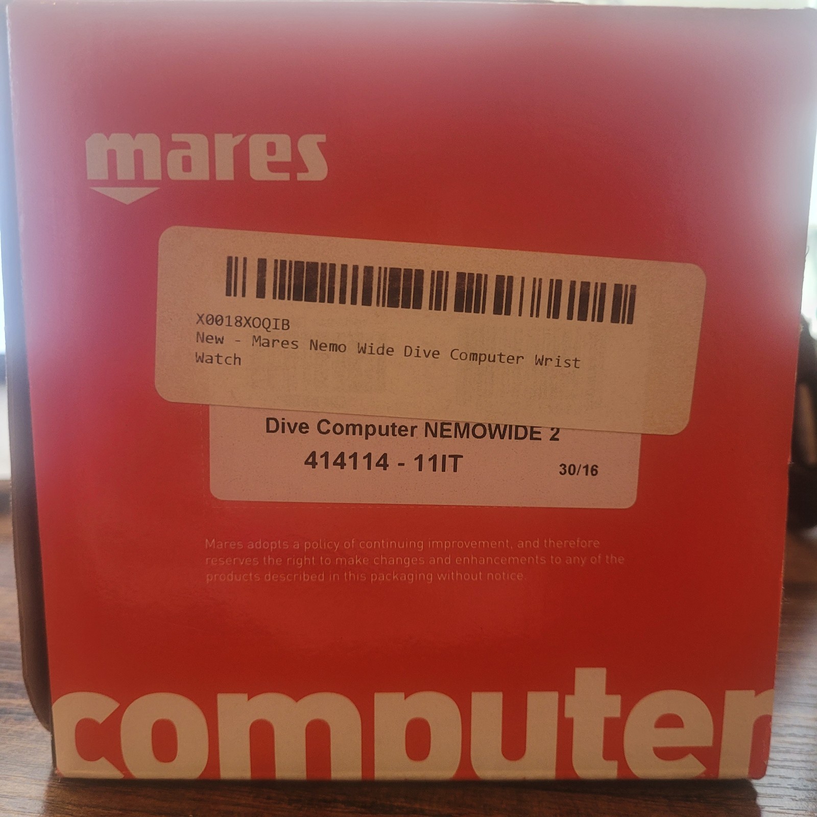 Mares Nemowide 2 dive computer