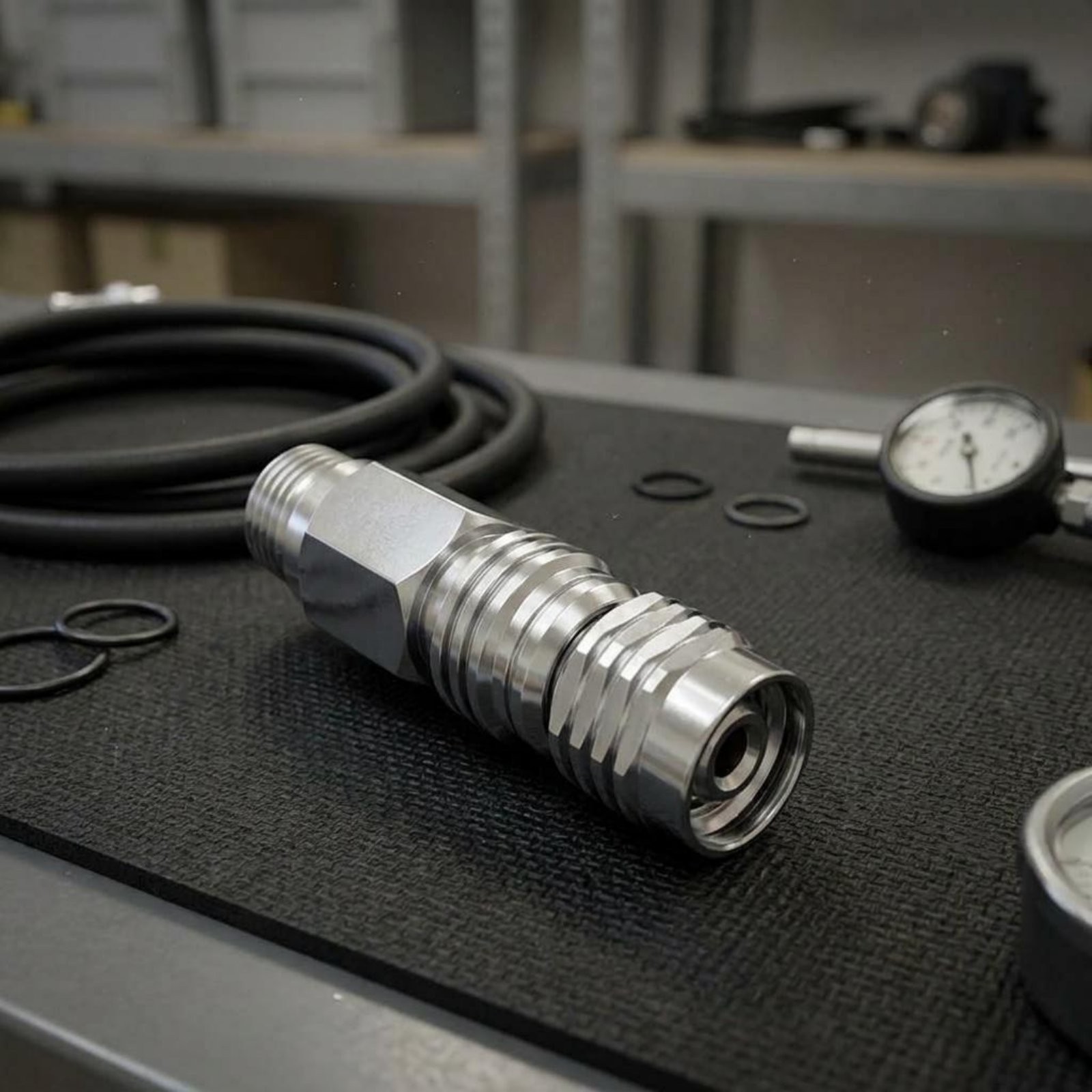 9/16 Thread Adapter Silver-Plated Finish Diving Breathing Apparatus Adaptor