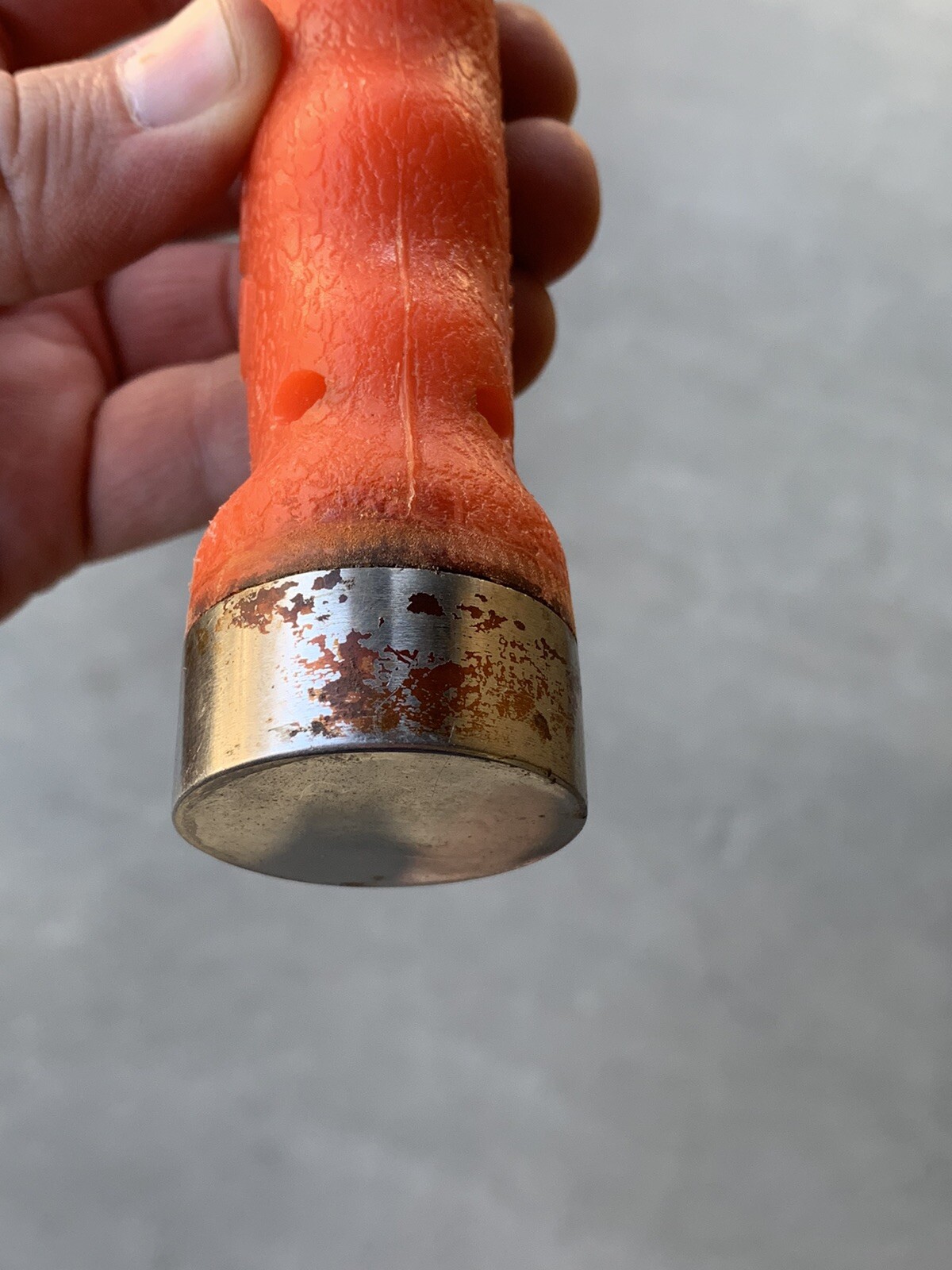 Wenoka 7799 King Dive Knife Abalone Made In Japan Orange **NO SHEATH**