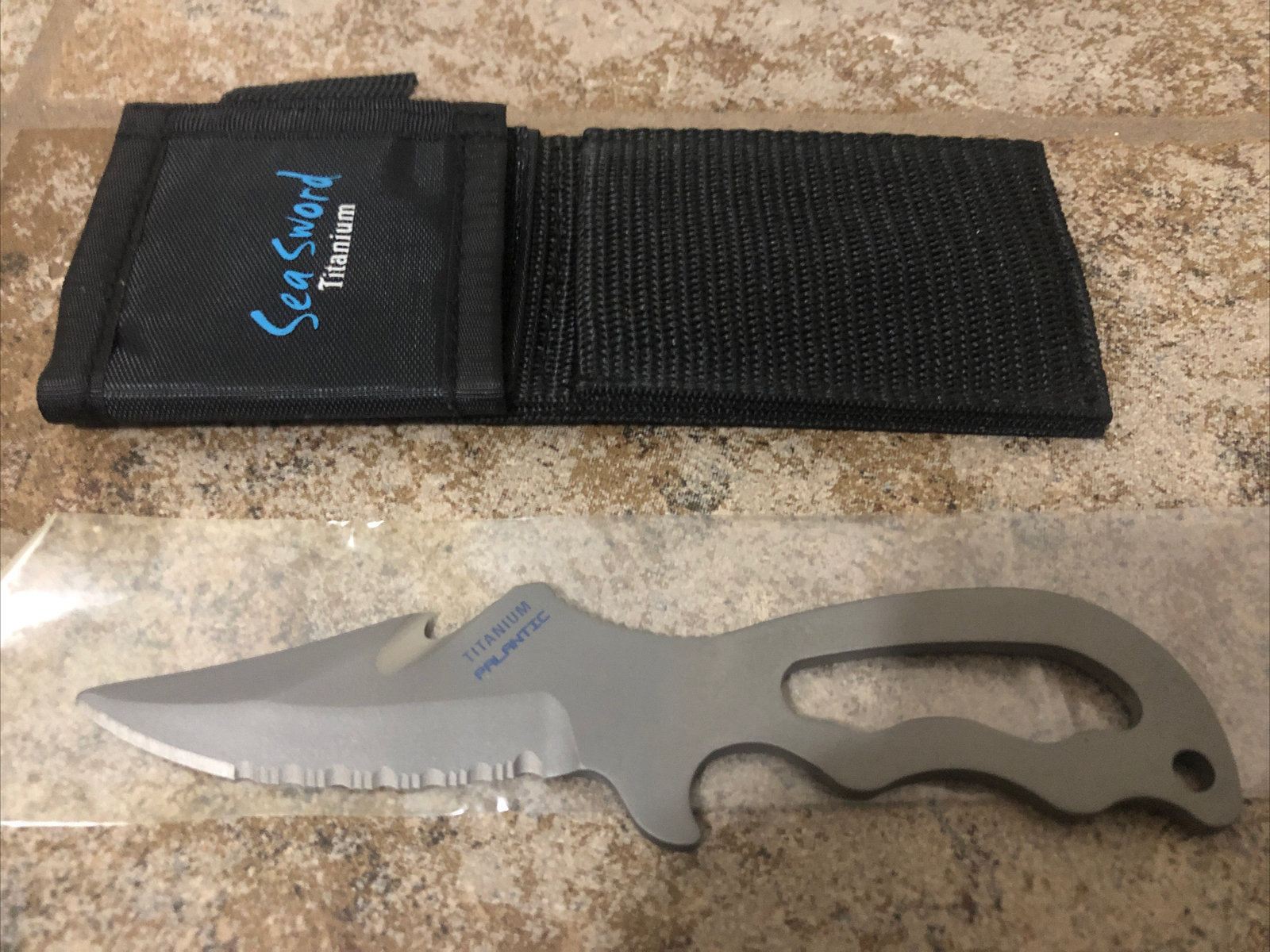 X-Tek X-Cut Dive Knife titanium(Sea Sword)