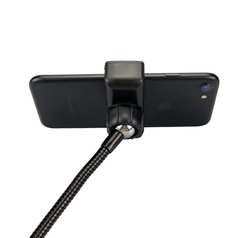 VizGiz 2 Pack Ring Light Phone Holder Replacement Clamp 17mm Rotate Black