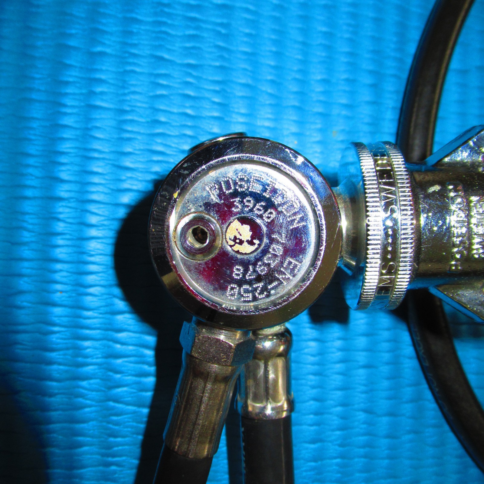 Vintage Poseidon 3960 1st Stage Scuba Diving Regulator with Cyklon 2nd Stage.