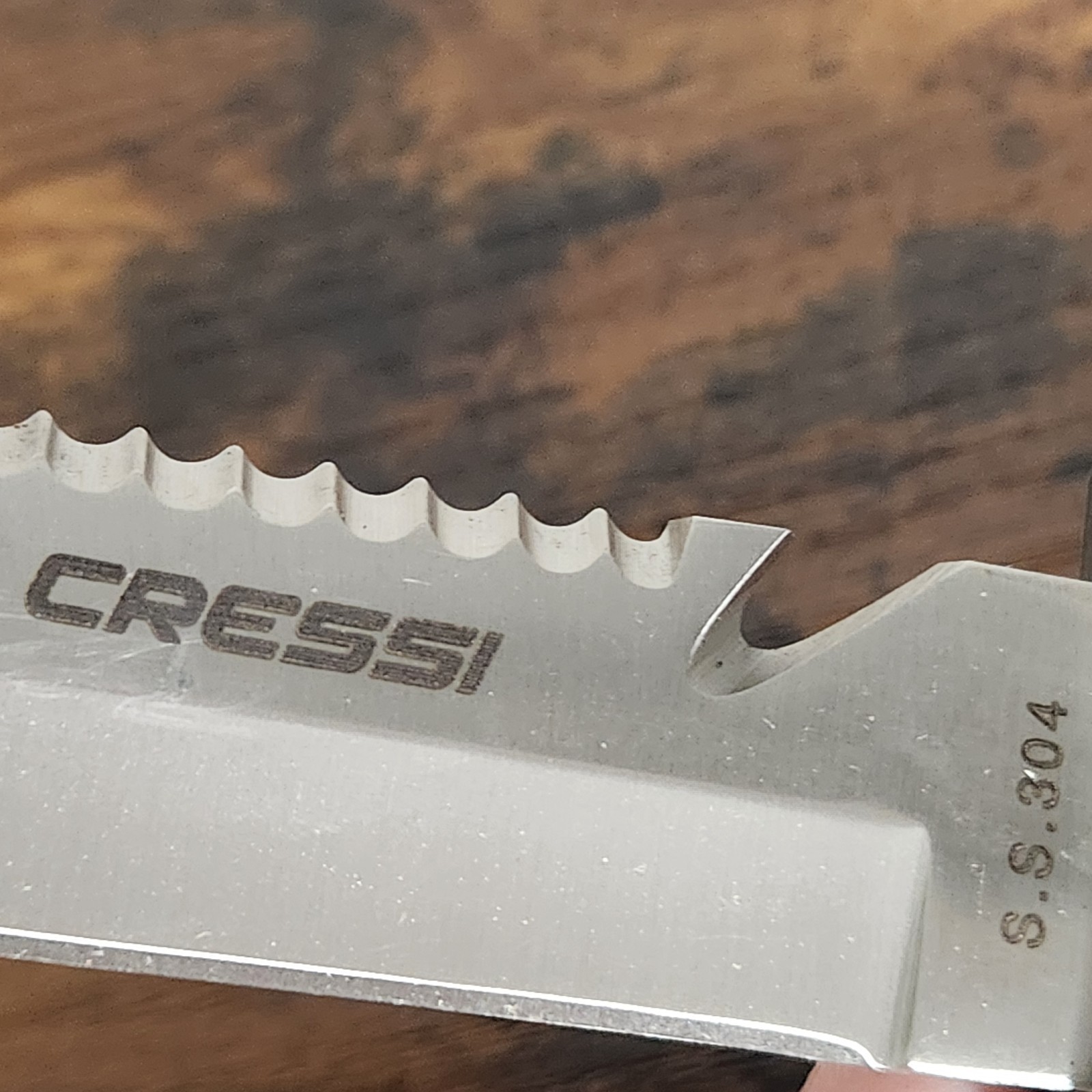 Cressi Sub Skorpion Dive Knife Stainless Steel w/Sheath SCUBA Diving Leg or BCD
