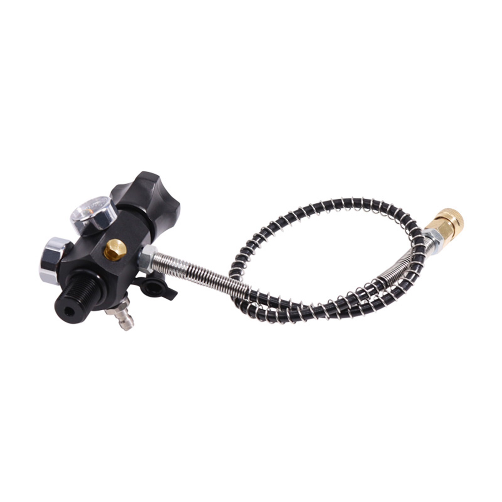 TUXING 3L Pcp Air Tank,4500Psi Carbon Fiber HPA Tank,Dual Gauge 24-inches Valve