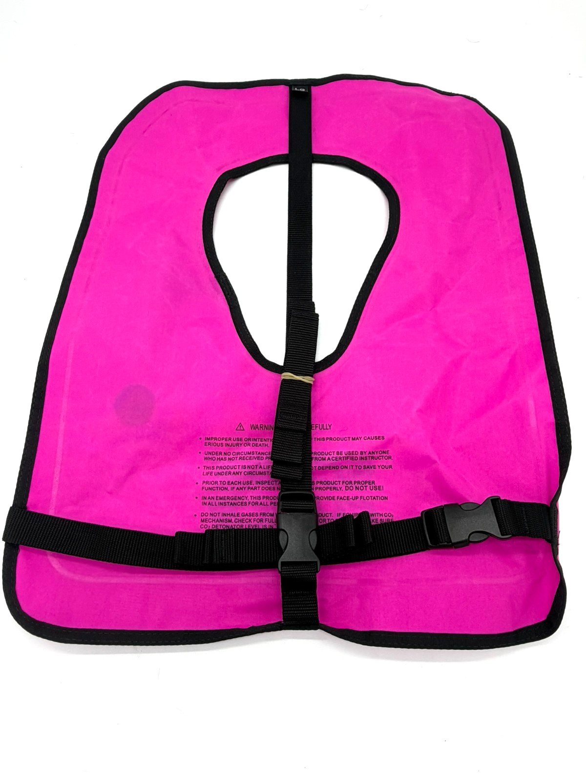 Scuba Choice Inflatable Snorkel Vest Neon Pink Adult Swim Buoyancy Jacket Large