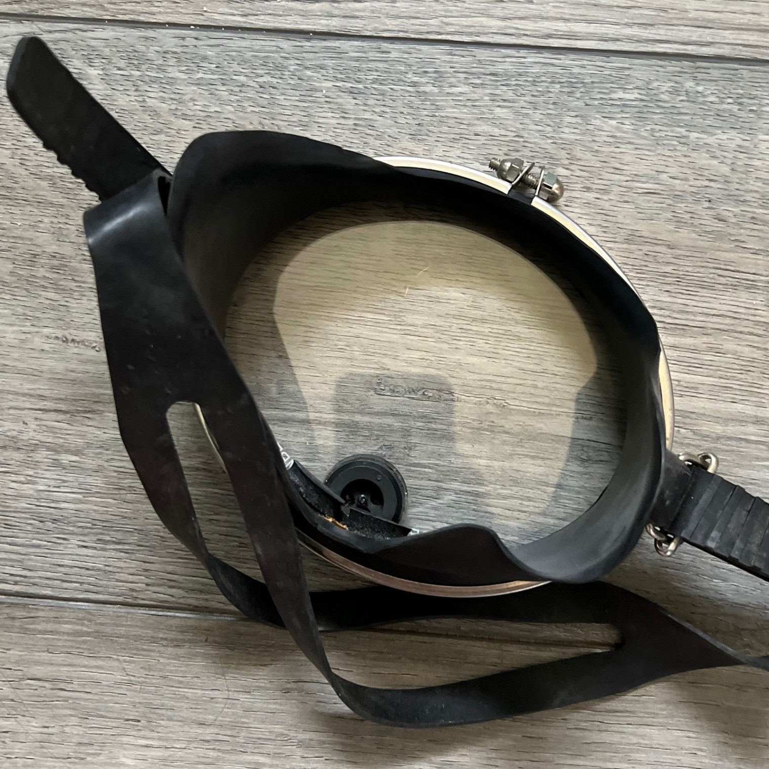 DACOR Vintage Single Lens Scuba Snorkel Mask Tempered Glass Purge Valve