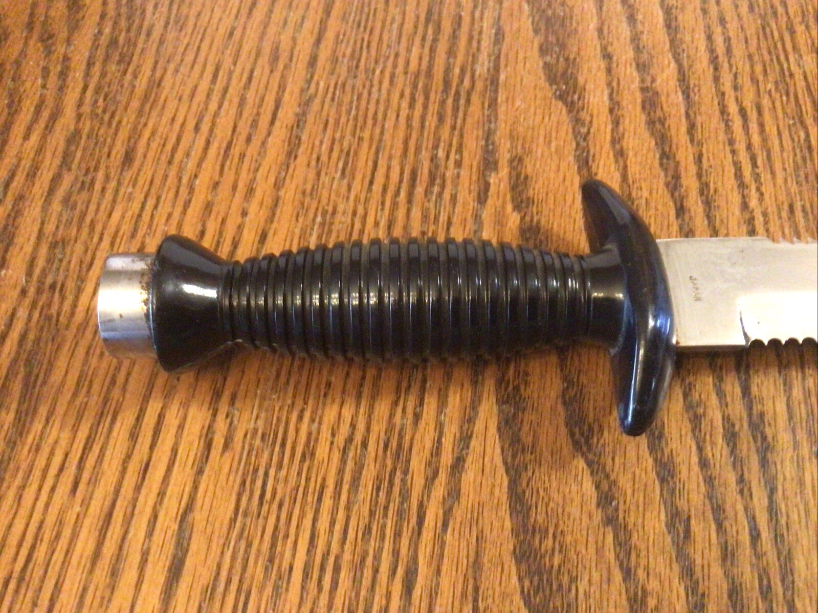 Eternal Diving Knife w/rubber sheath,Stainless Steel made Japan,used condition