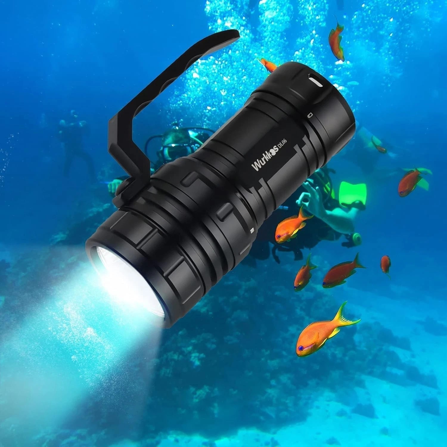 Wurkkos DL06 Dive Light, 15000 Lumens Scuba Diving Light, Type-C Rechargeable,