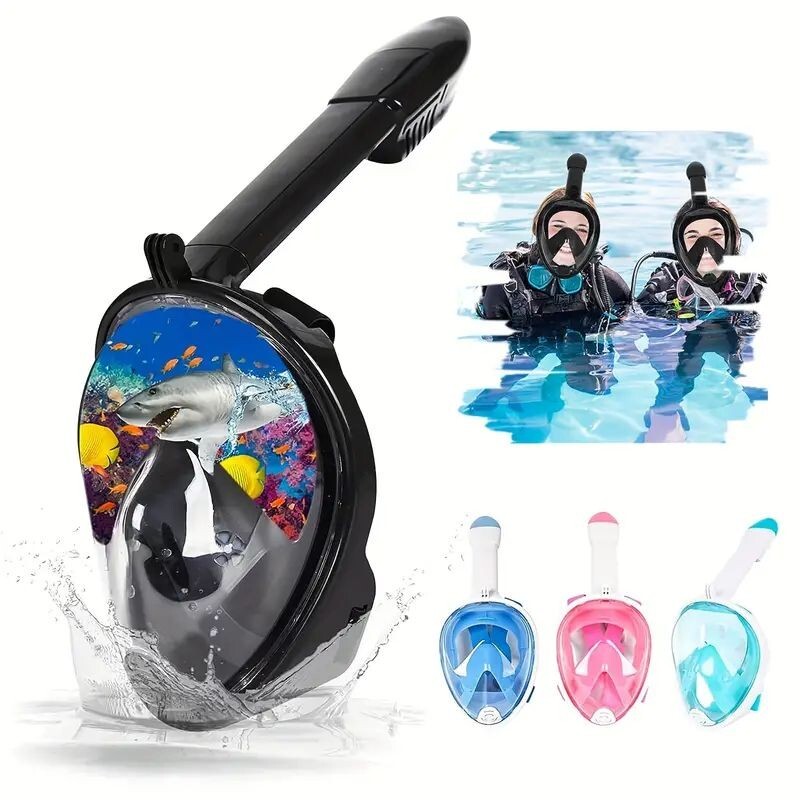 Full Face Snorkel Mask Diving Scuba Goggles Swimming Kids Adults Anti-Fog Swim