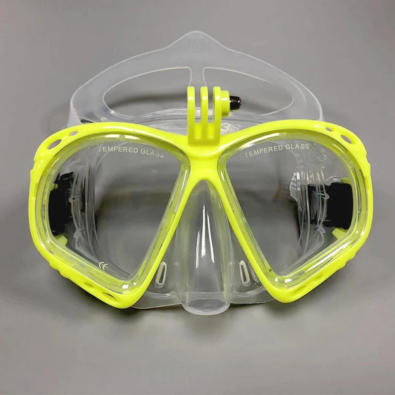 HD Panoramic Snorkeling Mask Set GoPro Mount Anti Fog Dive Gear Scuba Diving