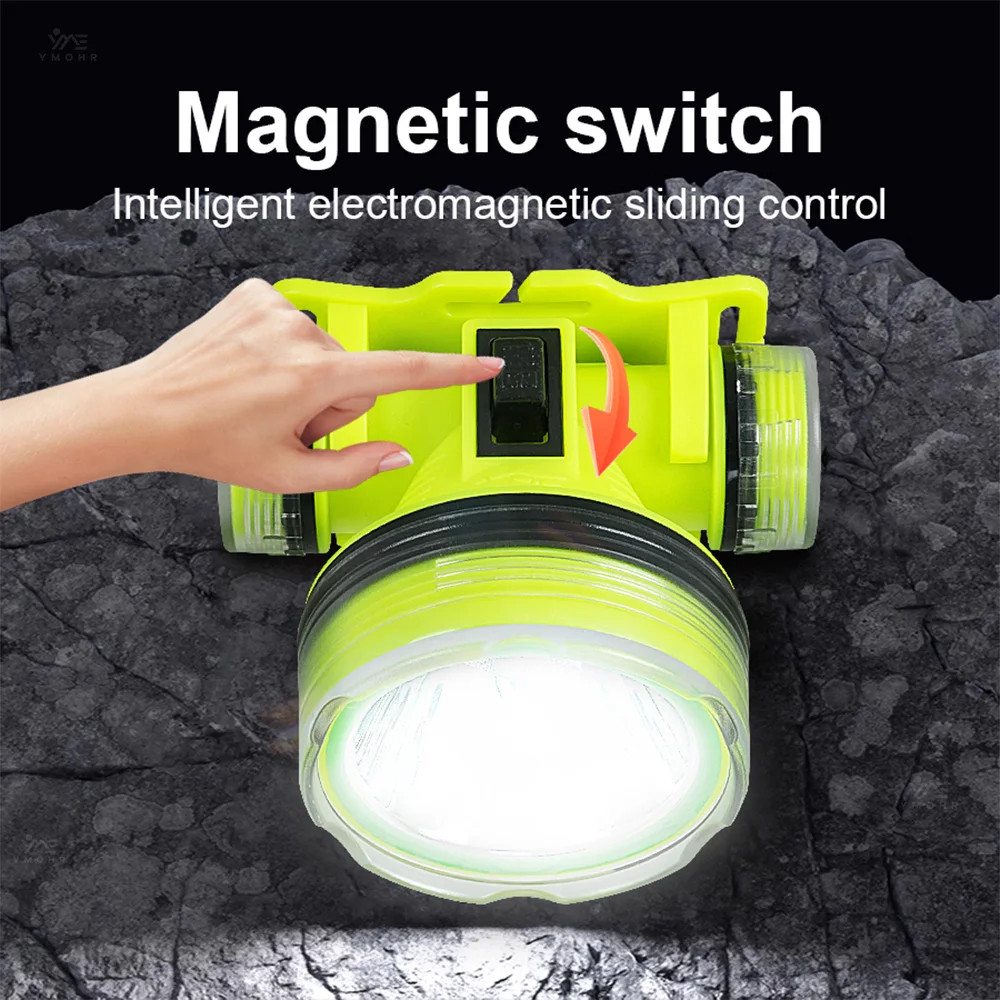 90000lm Underwater Diving 60m Headlight Rechargeable Waterproof Headlight Torch