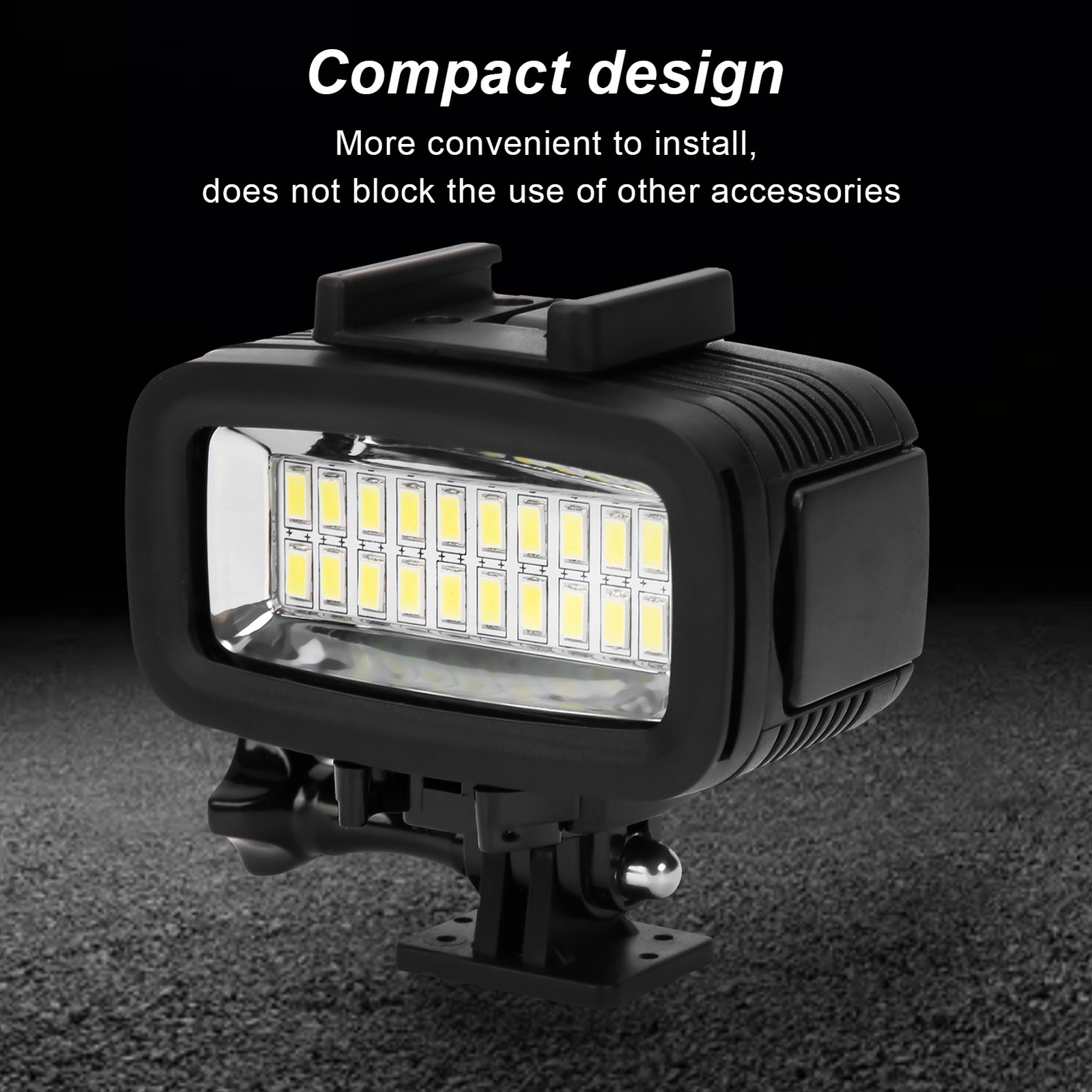 40m Underwater Photography Fill Light Waterproof Diving Camera LED Video Lig BEA