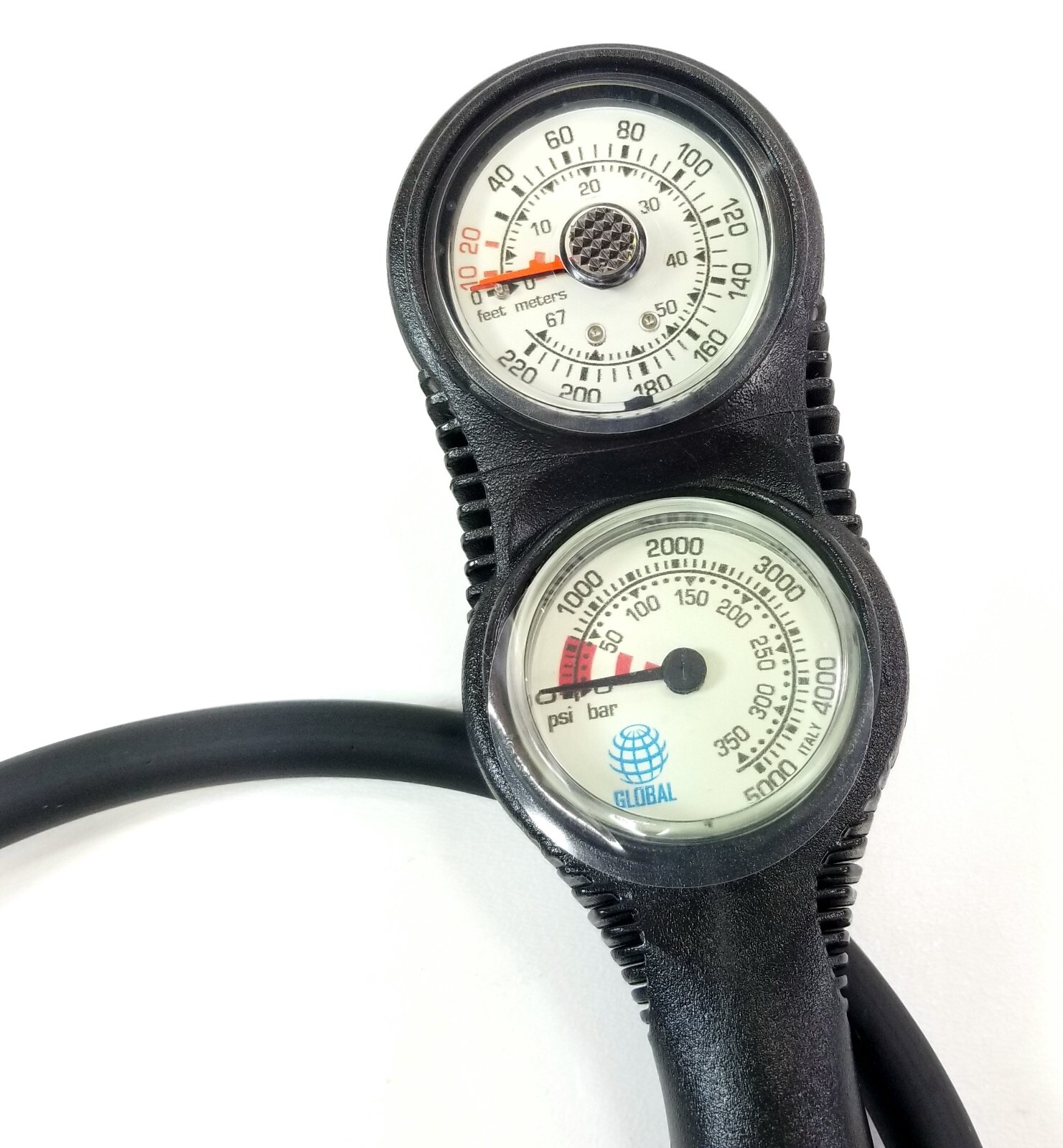 Sea Elite Compact 2 Gauge Console 2″ 5000 PSI SPG, Depth Gauge Scuba Dive Global