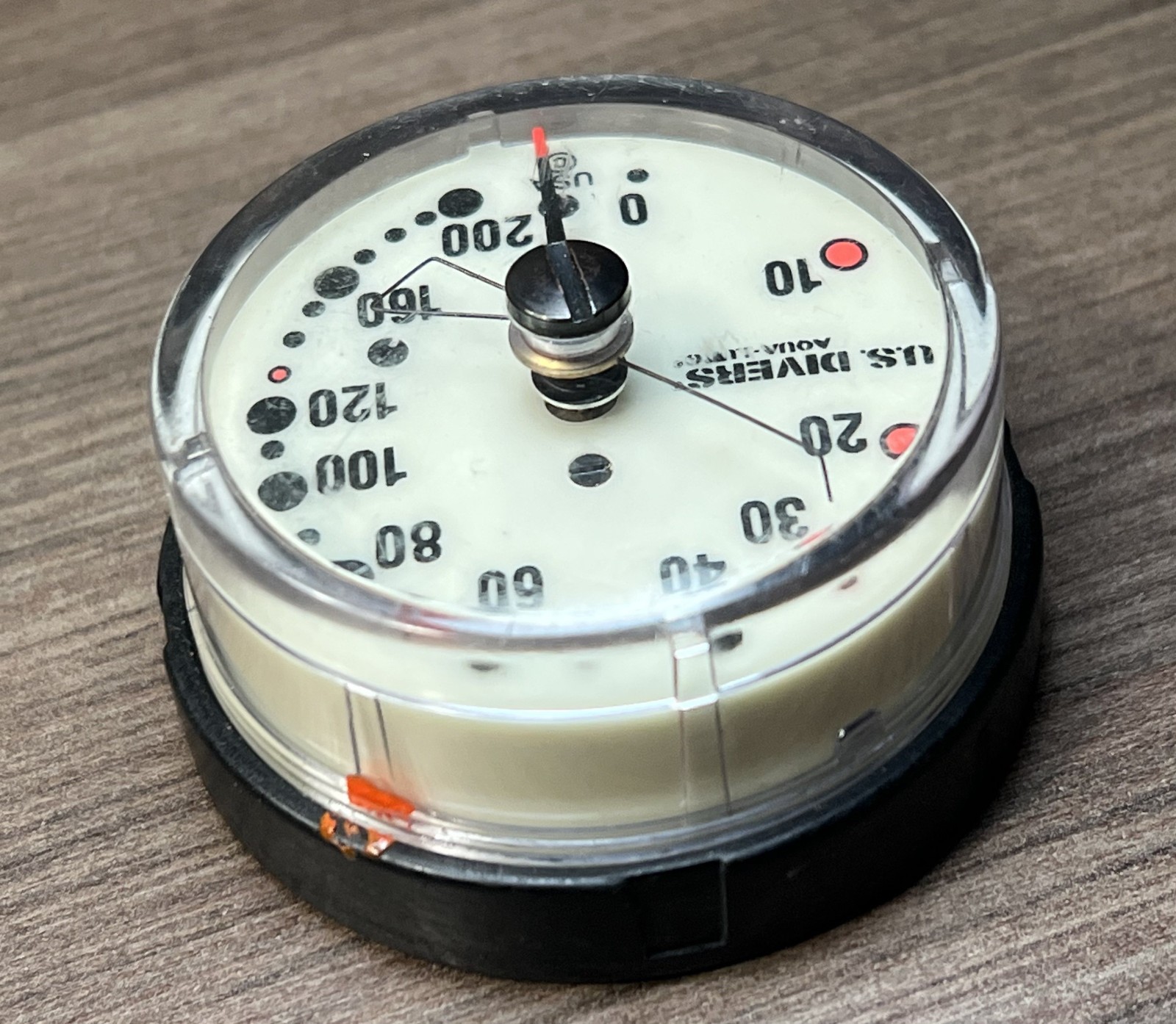 US Divers / Aqua Lung 200ft Depth Gauge Scuba Dive Puck Module + Max Depth Gauge