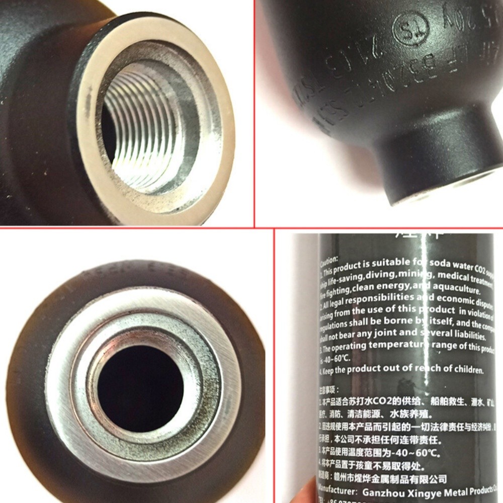 4500psi Paintball Cylinder Aluminum CO2 Air Tank M18x1.5 Pressure Soda Bottle