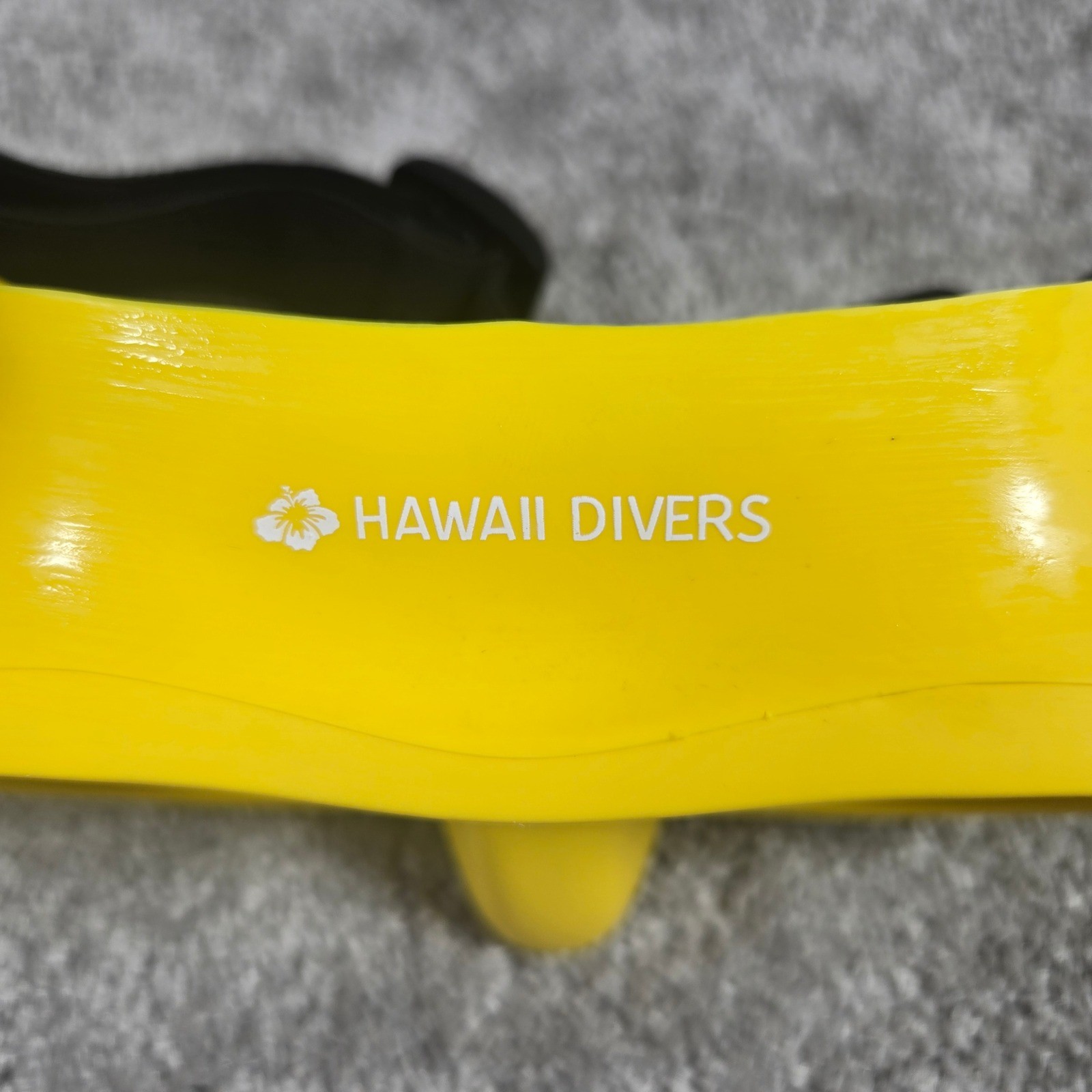 Hawaii Divers Scuba Mask Yellow Tempered Glass Single Lens Adult OSFM