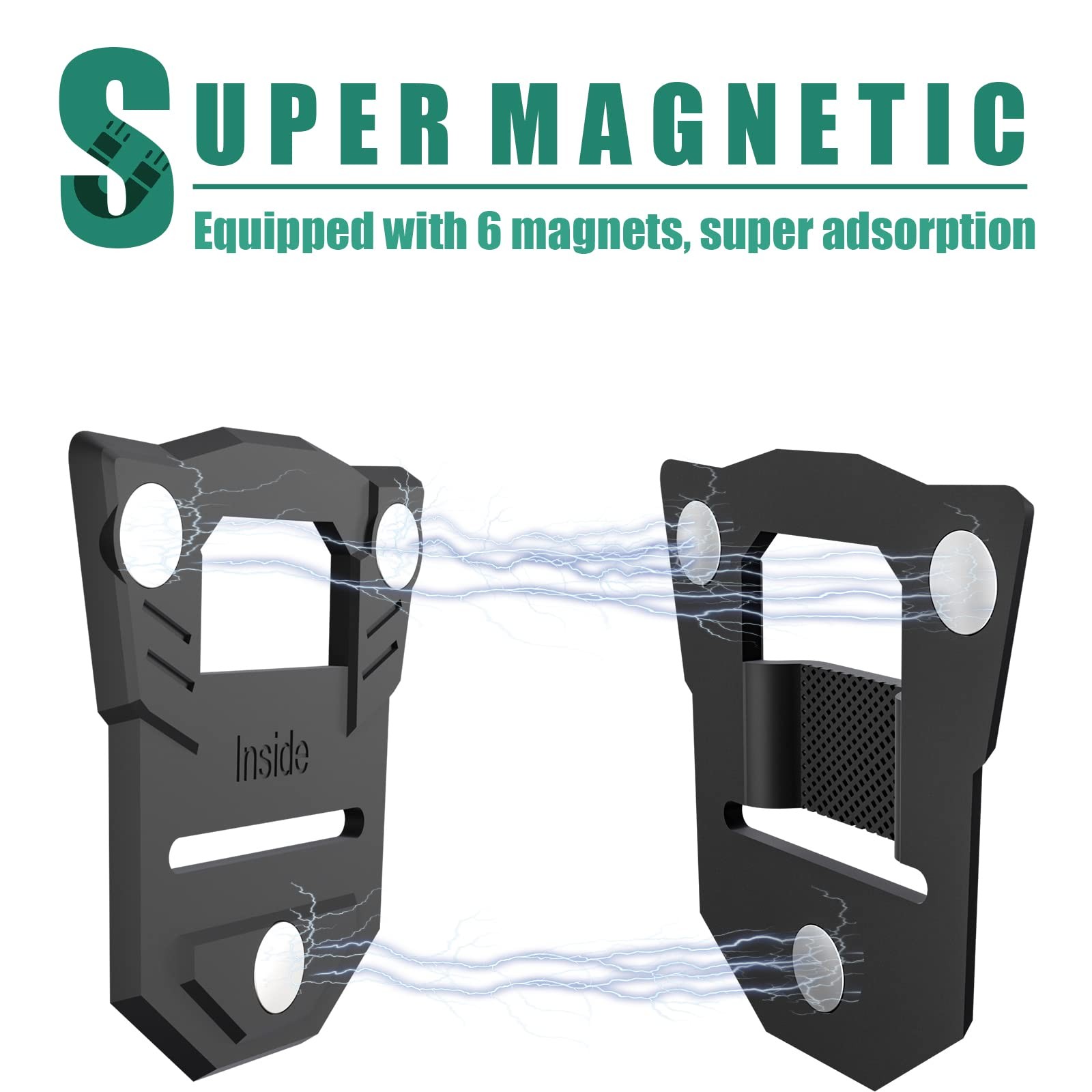 RUKUHOT Body Camera Mount, Universal Mounts & Clamps Fit for All Black