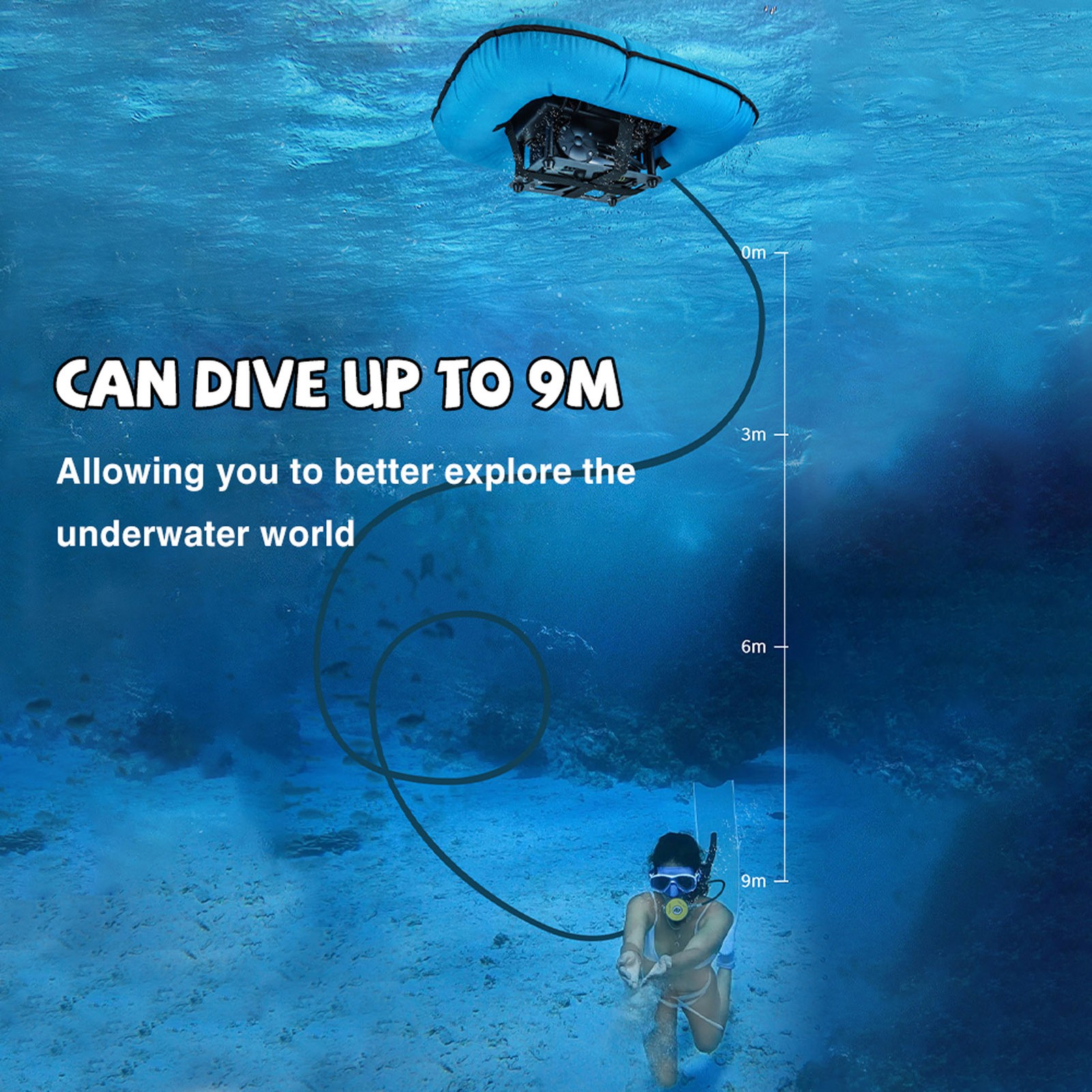Portable Electric Diving Ventilator Rechargeable Scuba Diving Tank With DTLY