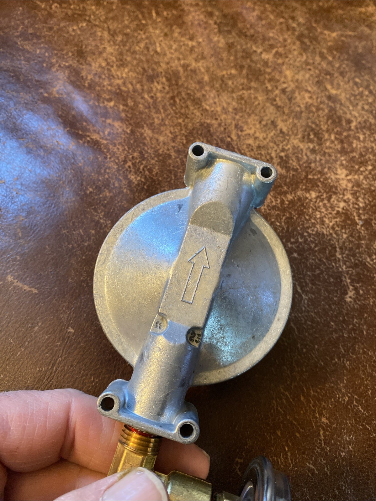 Trident Marine 1200-1411 L.P. Gas Regulator, 300 PSI, POL Tank Fitting
