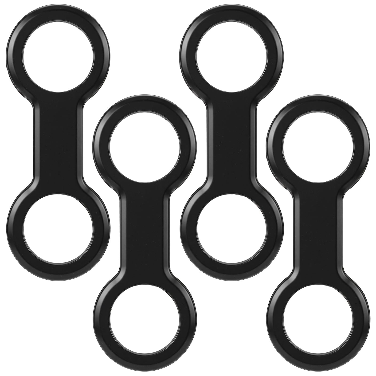 Amaxiu 4 Pcs Snorkel Inner Diameter 2.2cm/0.87in, Length 9cm/3.54″, Black