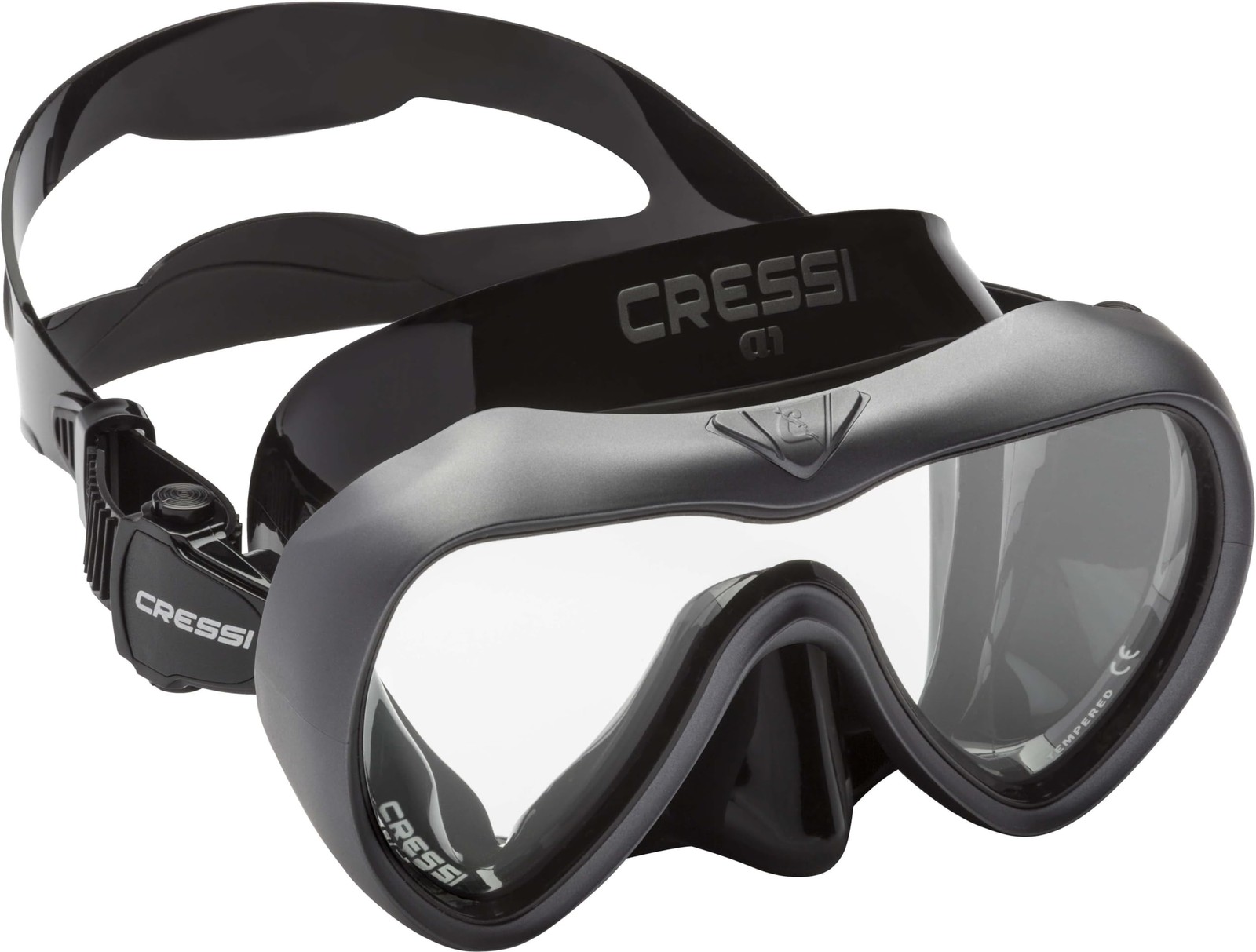A1, Black/Graphite, Clear Lens