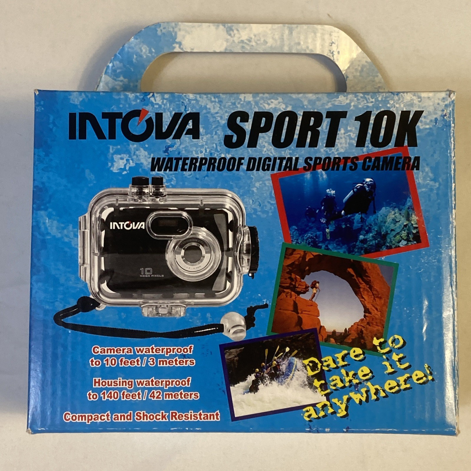 Intova Sport 10k Waterproof Digital Sports Camera 10MP LCD Flash New Open Box