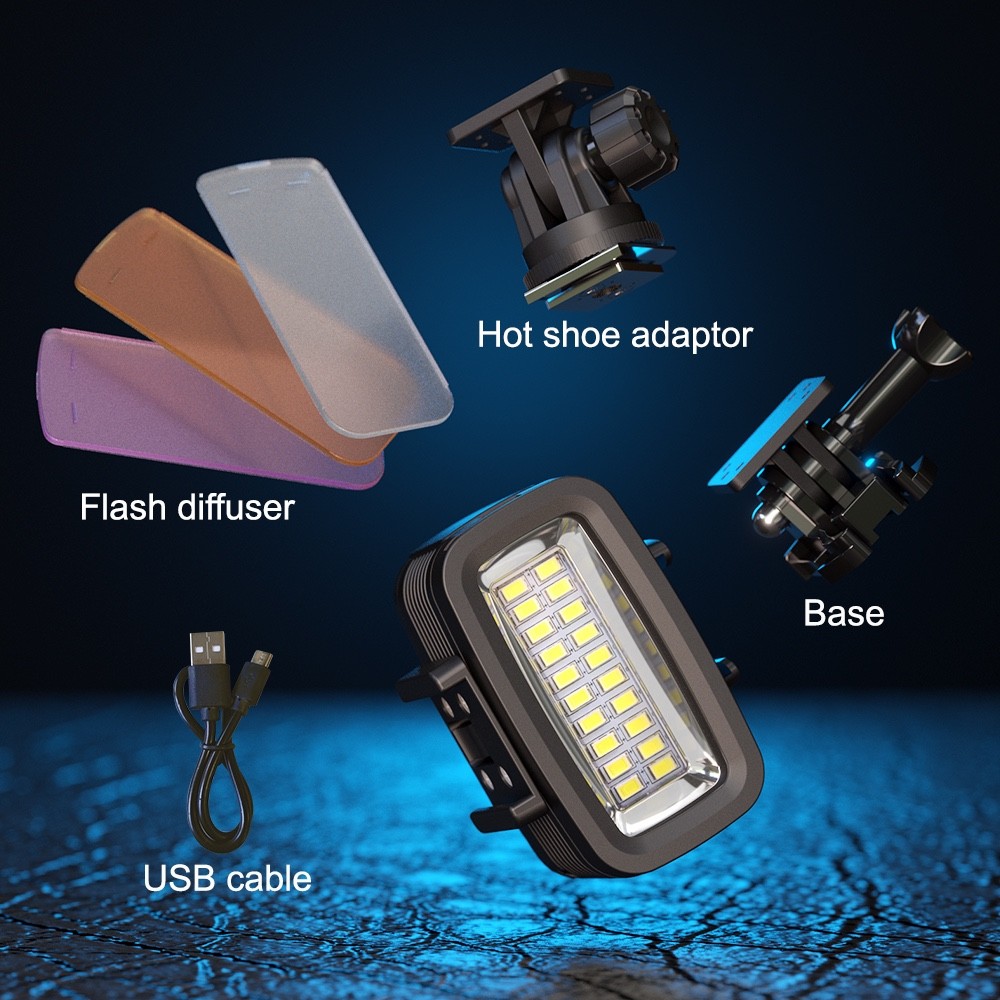 Seafrogs SL-100 Waterproof 40 Meters Video Light Diving Light for GoPro Camera