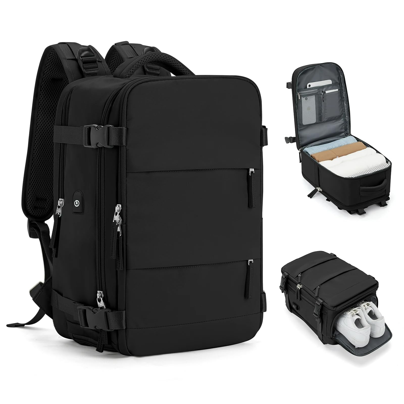 Travel Backpack Carry On Personal Item Standard, A-sapphire Blue