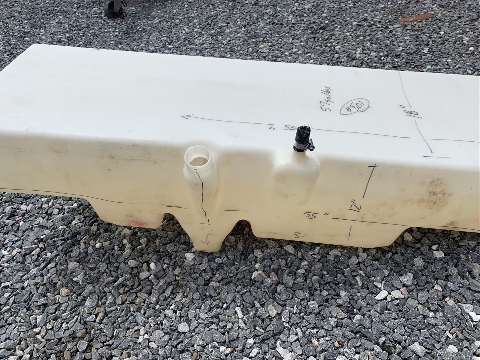 Marine Fuel Tanks Poly Gas Tank Fuel Cell 57 Gal Bass Boat Style 501