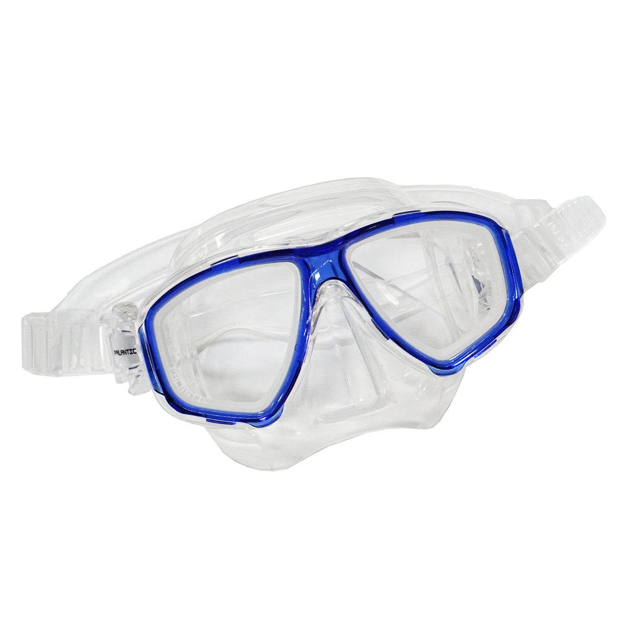 Palantic M36 Blue/Clear Silicone RX Nearsighted Lenses Dive/Snorkel Mask, -1.0