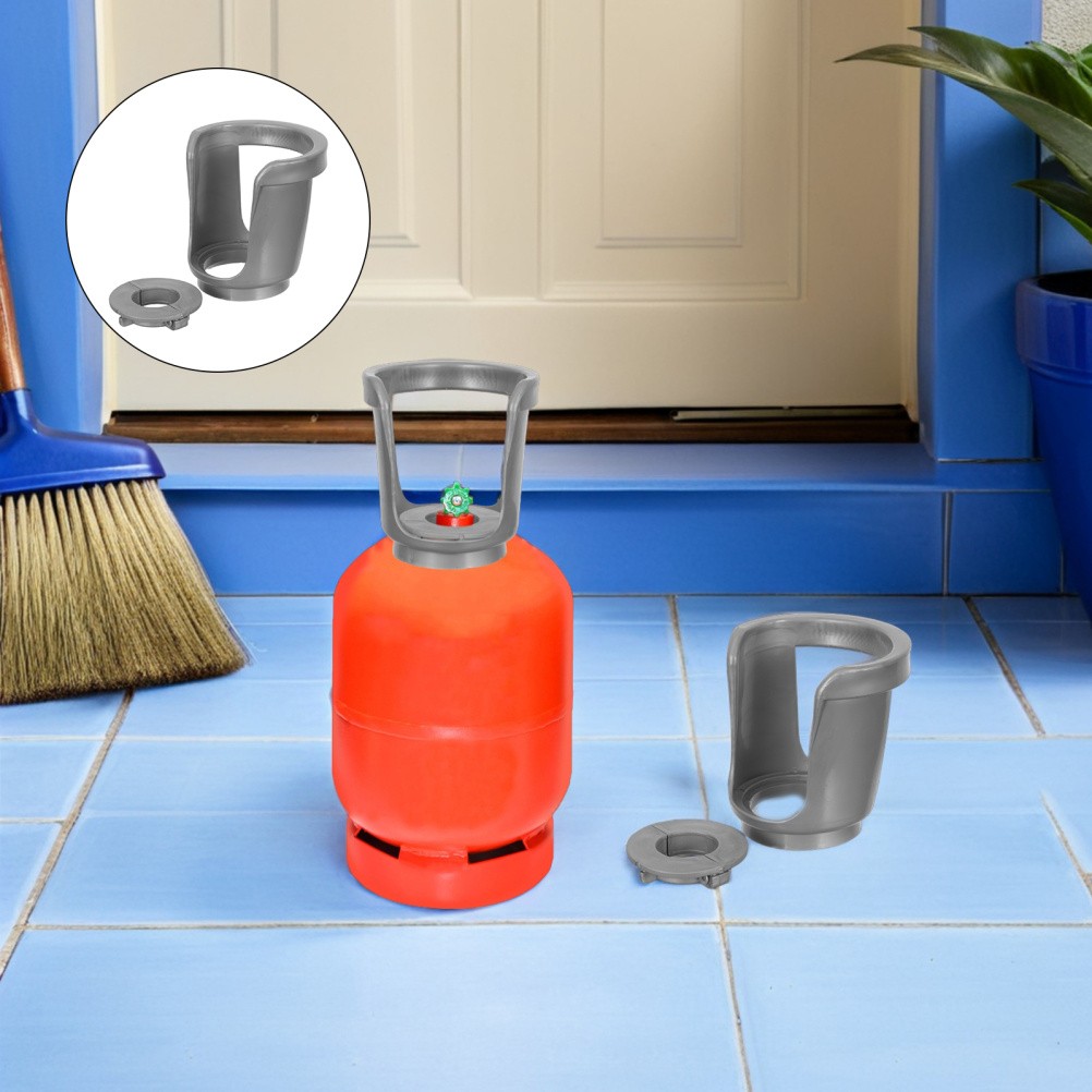 2 Pcs Oxygen Bottle Handle Cap Tank Protective Cylinder Snap Ring Safety