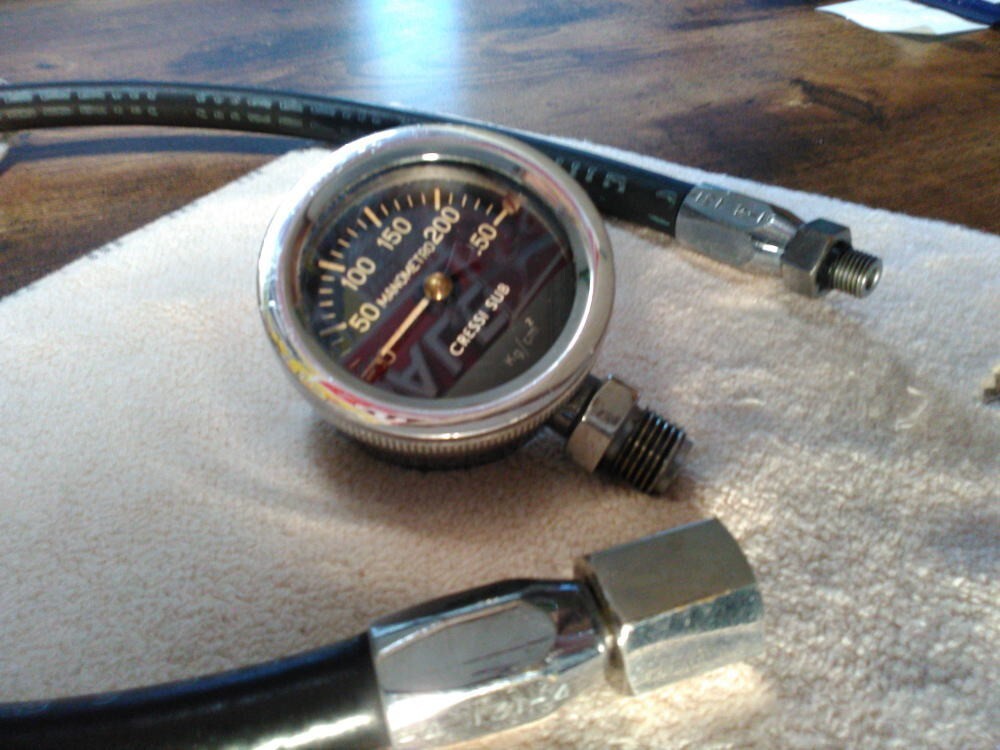 Vintage CRESSI SUB High-pressure Single Gauge