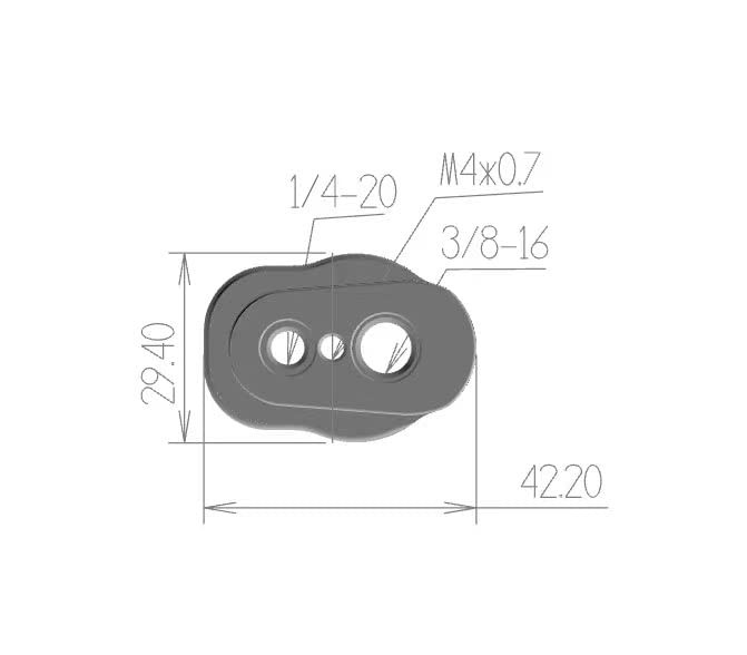 SZJELEN Mini Quick Release Plate System with 3/8 Screws M3 for Camera Black