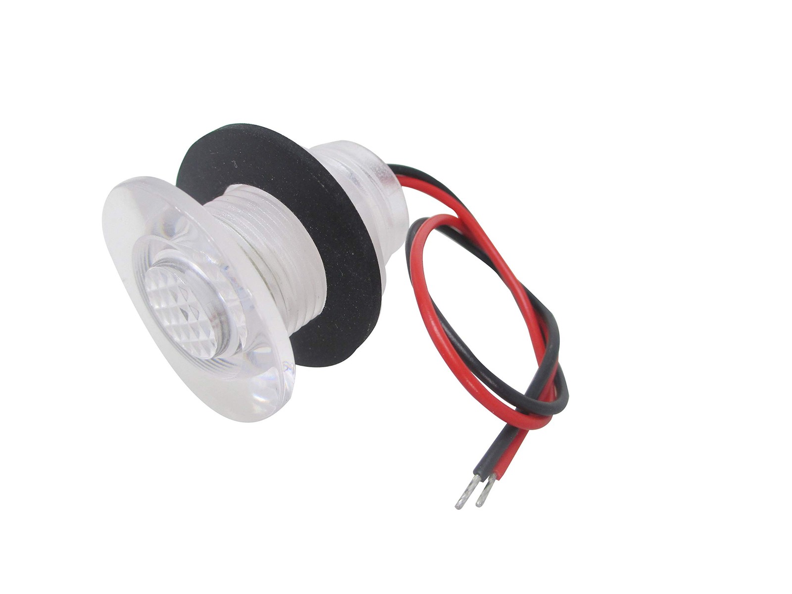 MARINE BOAT LED LIVEWELL ROUND BUTTON WHITE COURTESY LIGHT OEM White