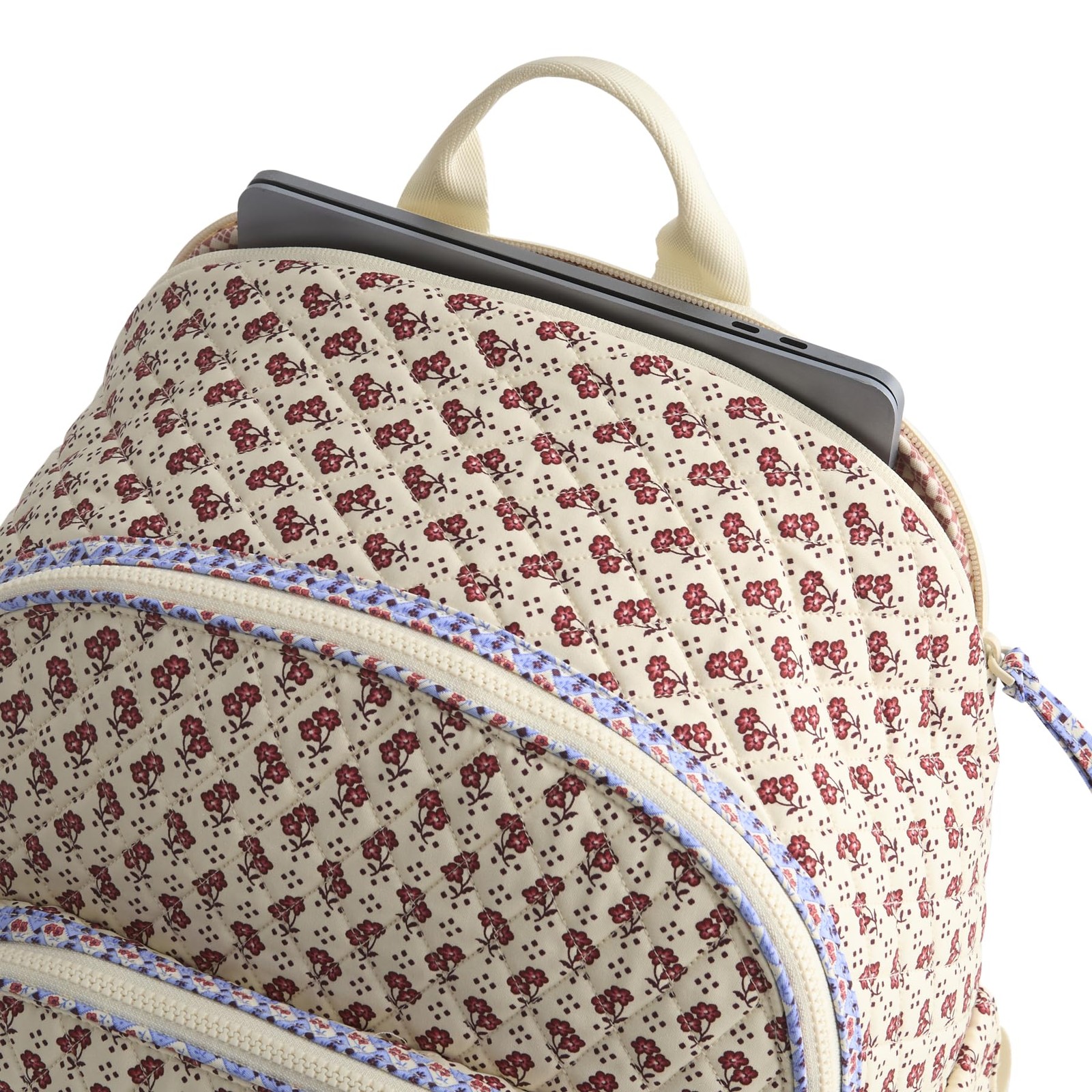 Vera Bradley Women’s Premium Cotton Bancroft Backpack, One Size, Rachel Ditsy