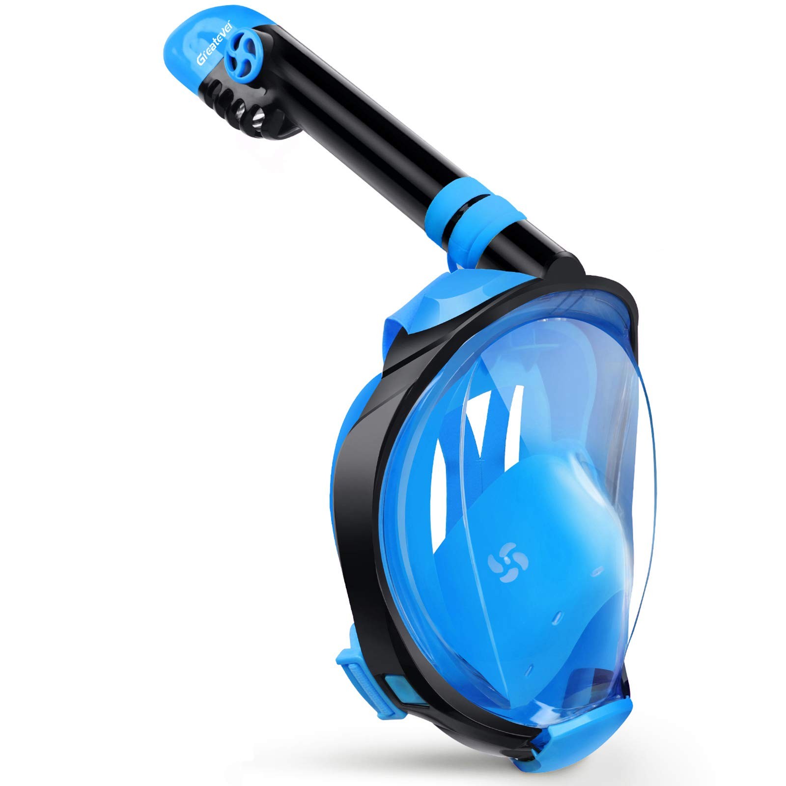 Greatever G2 Full Face Snorkel Mask with Latest Dry Top Large/ X-Large, Blue