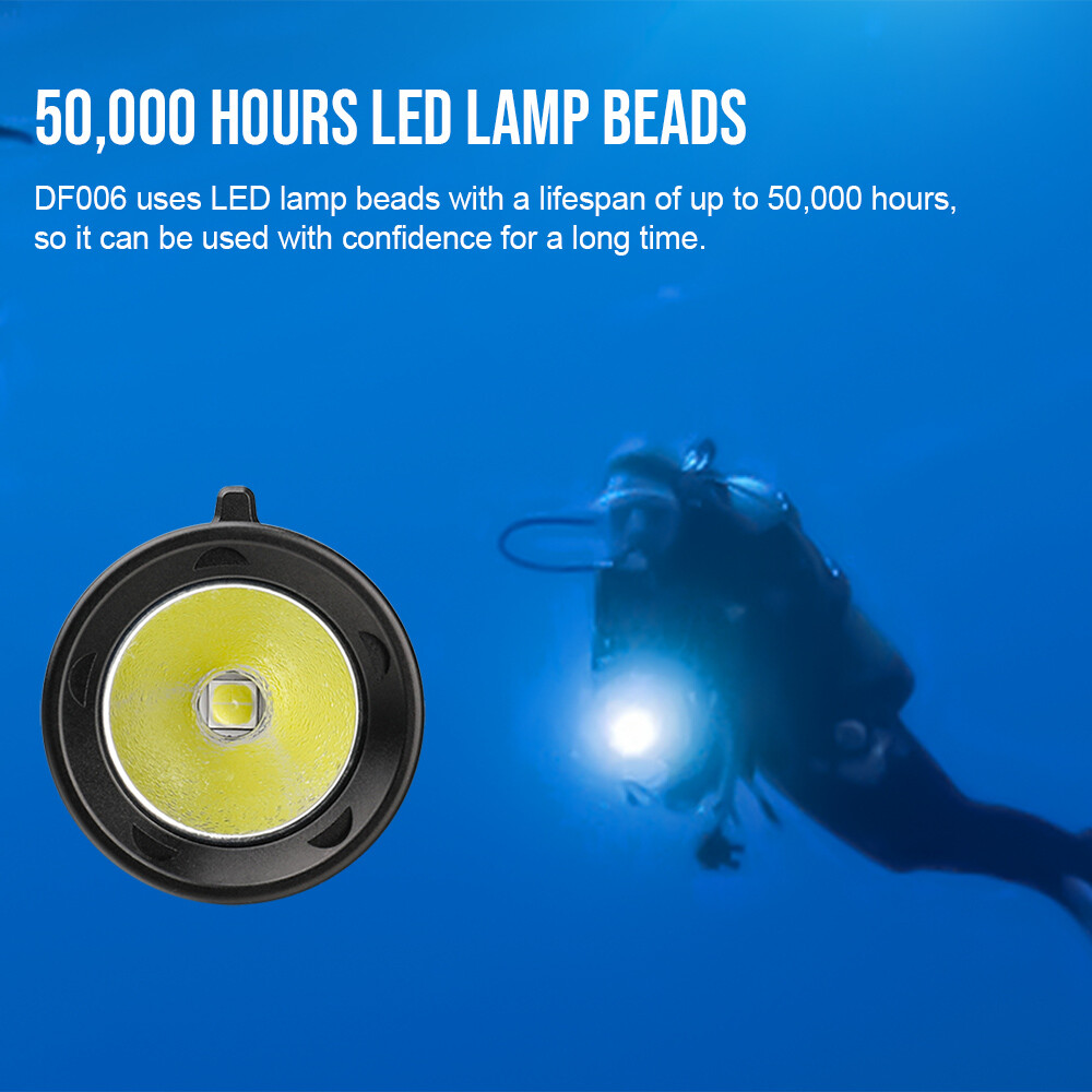Trustfire 2300LM Waterproof LED Diving Light Scuba Flashlight for Snorkeling Z