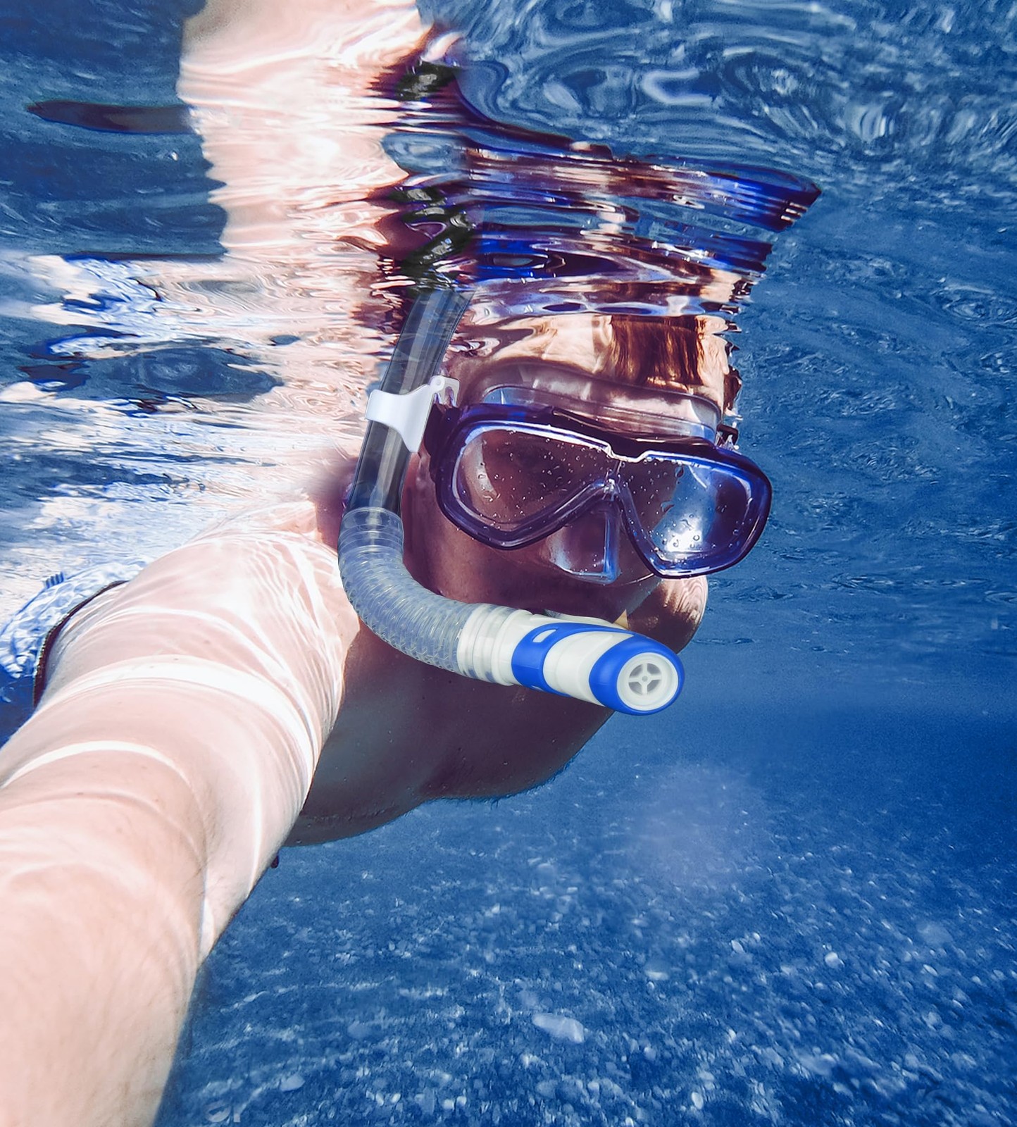 Dry Snorkel for Adults & Youth Top Valve Snorkeling Gear for Diving