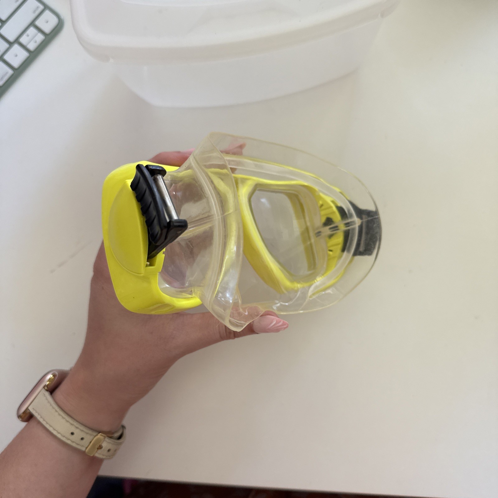 Tusa Liberator Plus Dive Mask – TM5700Q-FY – Yellow – Scuba and Snorkel