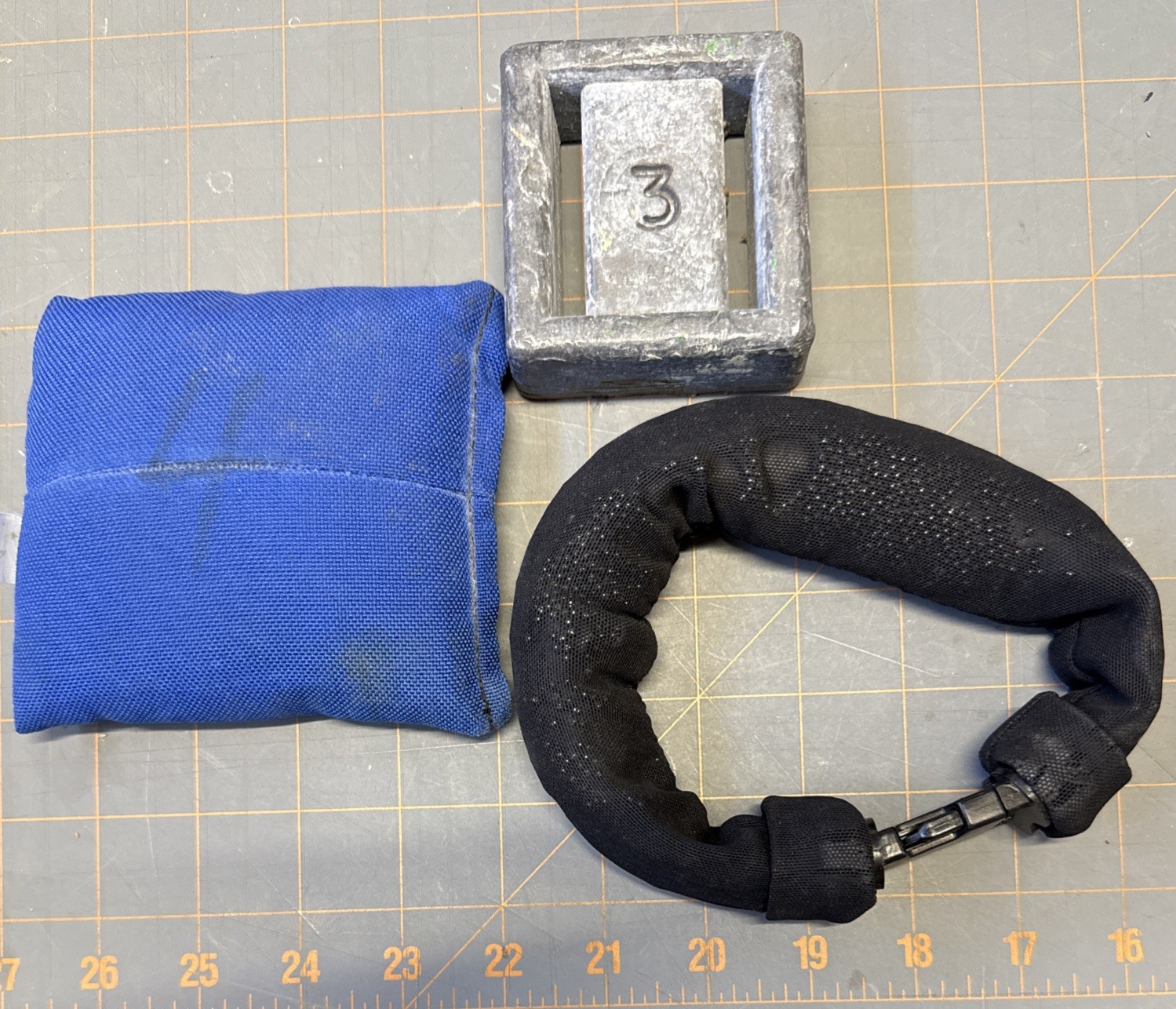 scuba diving weights, 4 Lb, 3 Lb & 2 Lb