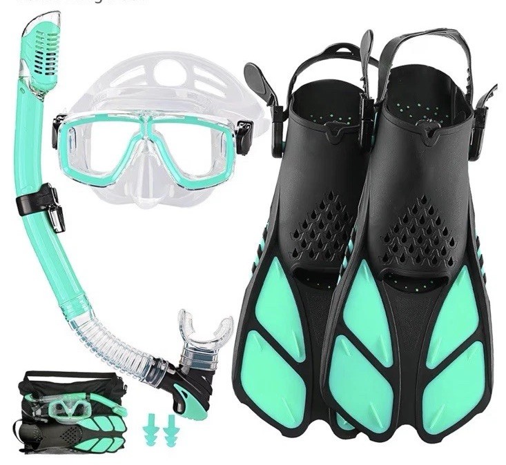 Snorkeling Gear for Adults with Fins Scuba Diving Gear Adult Professional Travel