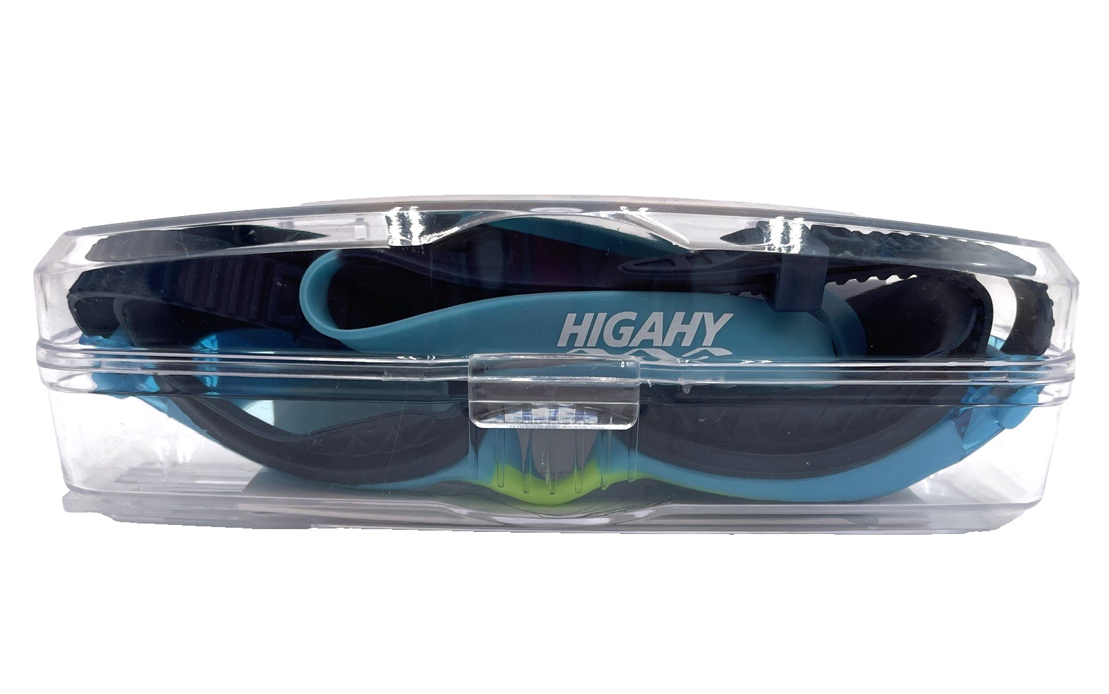 HIGAHY Kids Swim Goggles, Anti-Fog & UV One Size, Bluegreen – Blue Lens