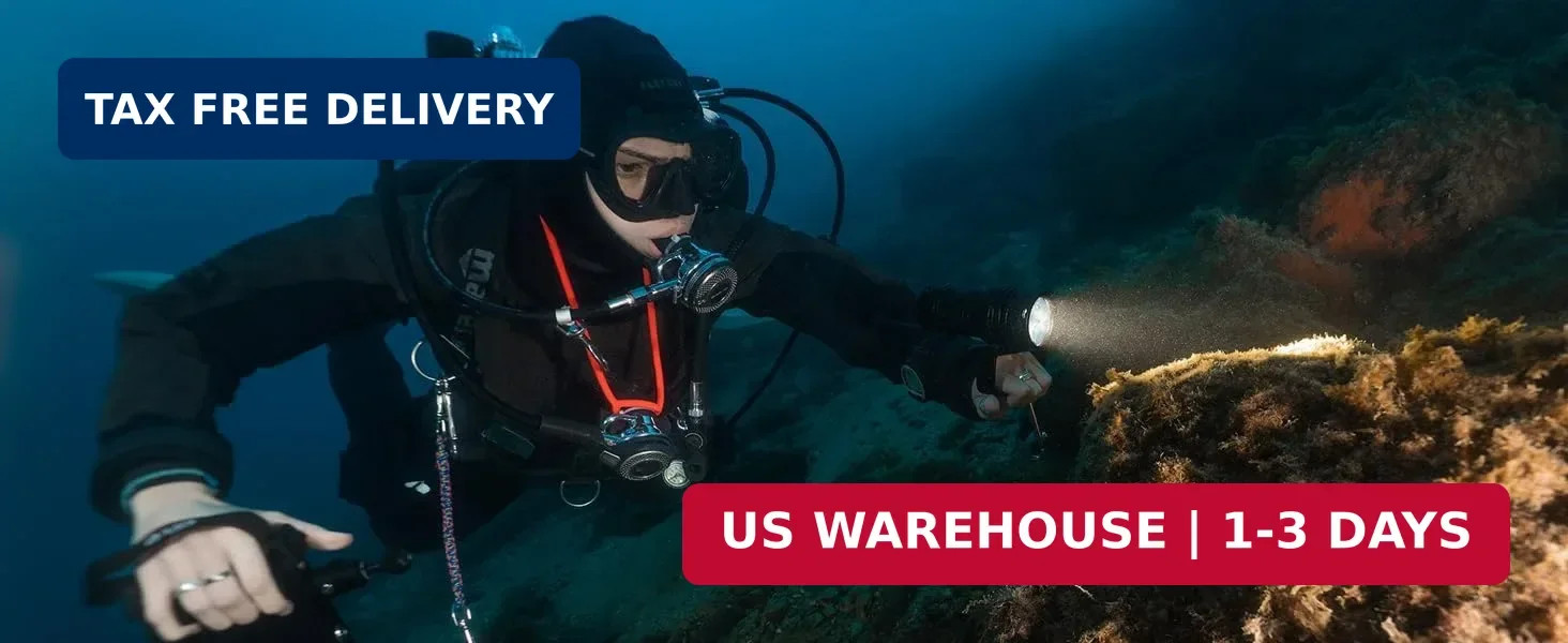 Wurkkos DL06 Dive Light, 15000 Lumens Scuba Diving Light, Type-C Rechargeable, 6