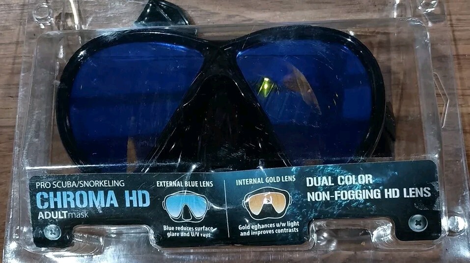 Guardian CHROMA HD Pro Scuba Snorkeling Frameless Silicone Dive Mask Only