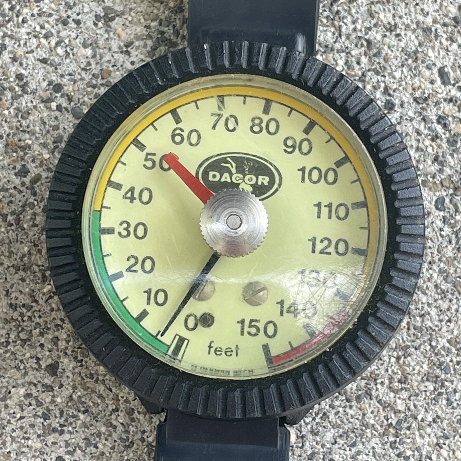 Vintage Dacor Wrist 150 ft Depth Gauge Scuba Skin Diving