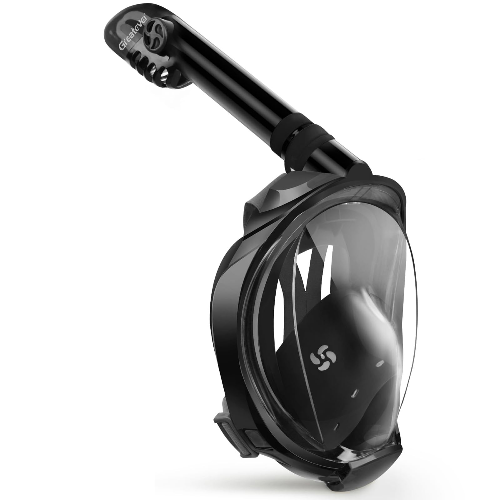 Greatever G2 Full Face Snorkel Mask with Latest Dry Top Large/ X-Large, Black
