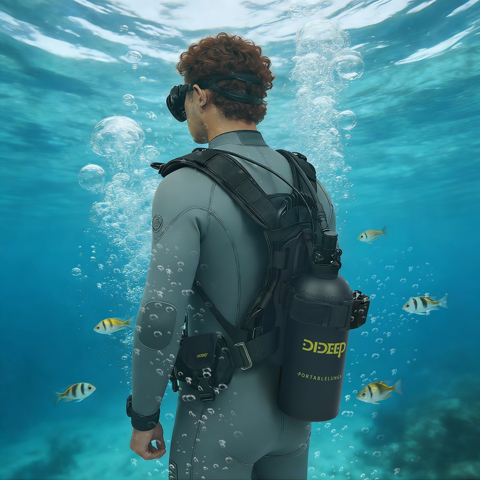 Scuba Tank Kit 3L Diving Scuba Tank Diving Equipment, Scuba Tank For Snorkeling