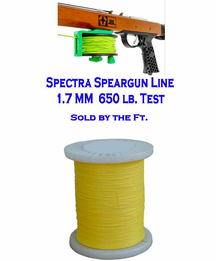 Line Spectra 650 Lb. 1.7 mm heavy duty speargun reel shock cord spear gun real