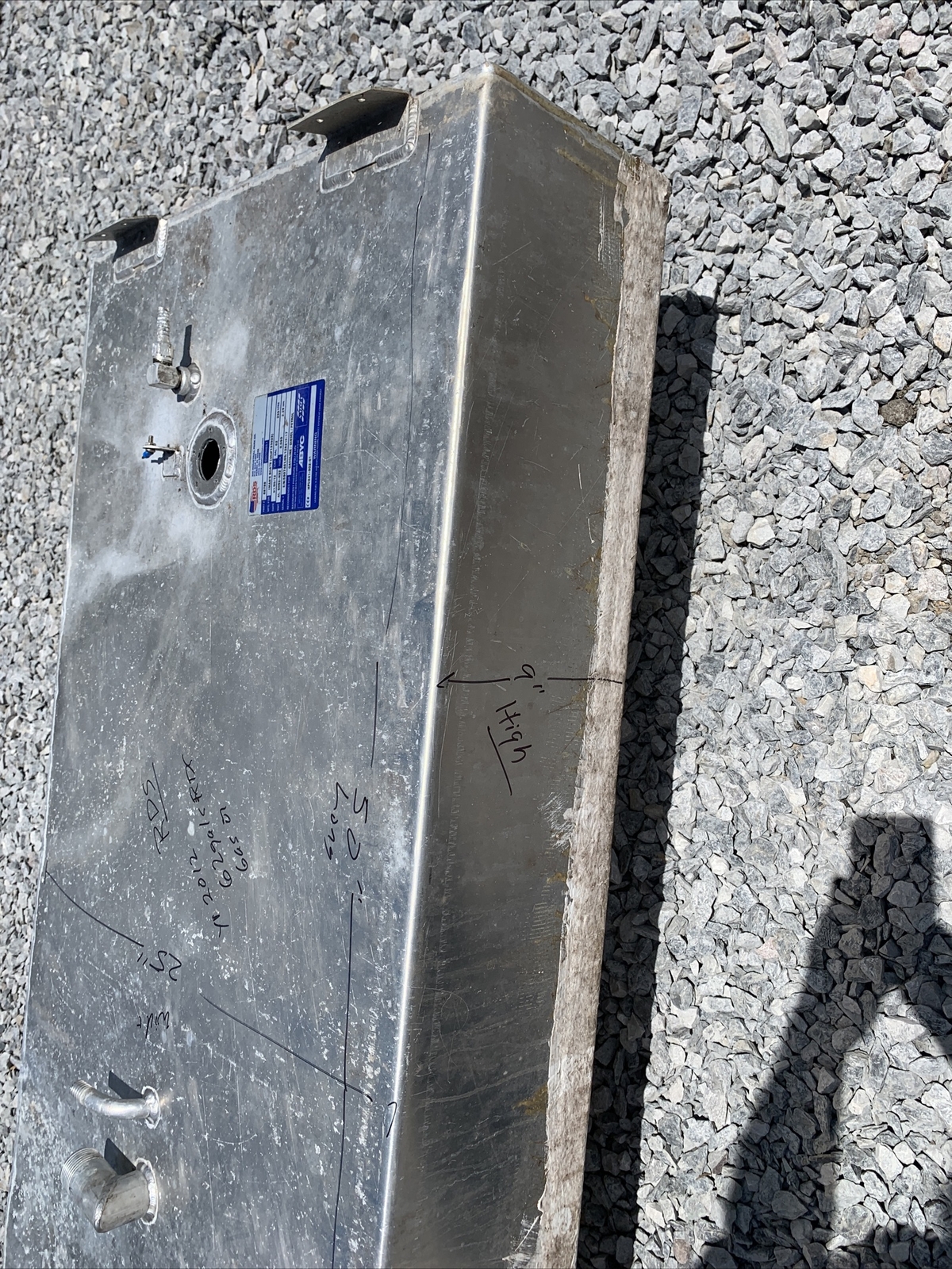 RDS Fuel Tanks Gas Tank 181 Fuel Cell 62 Gallons Aluminum 2012