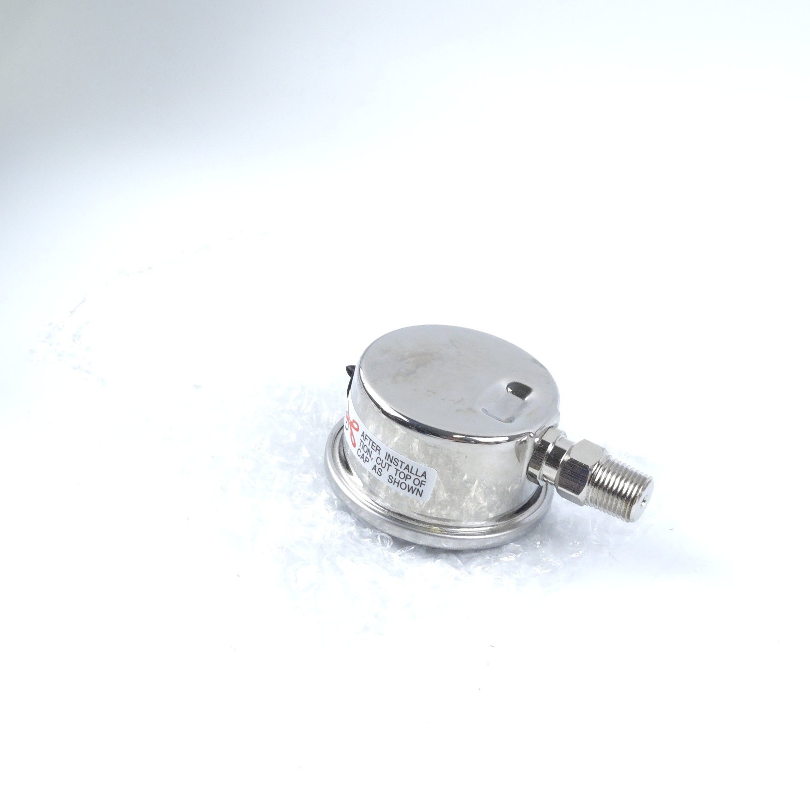 1-1/2″ Pressure Gauge, Stainless Steel Case, Chrome Plated Brass Connection, …